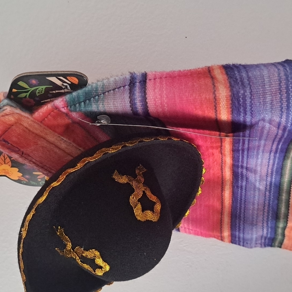 Halloween Pet costume hat with pancho size small